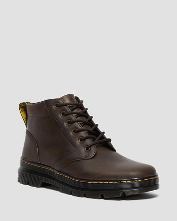 Brown Men's Dr Martens Bonny Leather Casual Boots | CA 460XYU